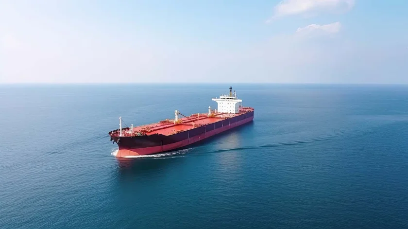 Product tanker at sea